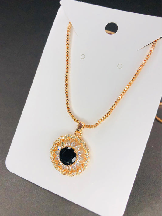 Elegant Gold-Plated Pendant Necklace