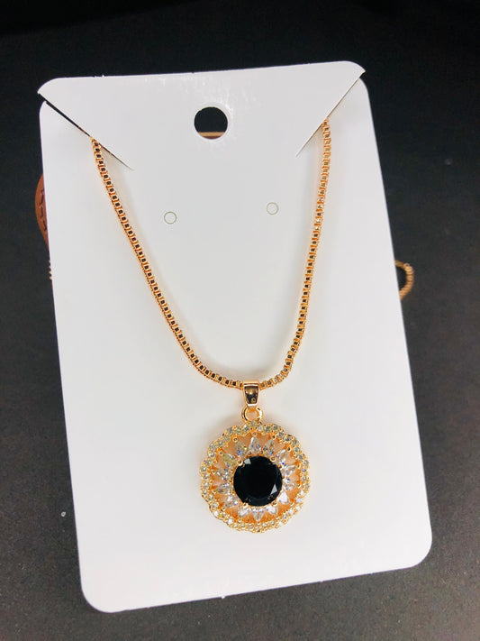 Elegant Gold-Plated Pendant Necklace